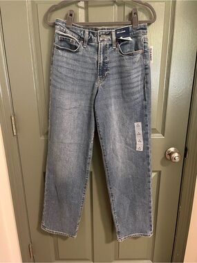 NWT Old Navy High Rise OG Loose Jeans in Light Blue Wash